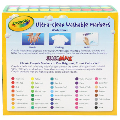 Hộp 40 Bút Lông Màu Crayola Nét Đậm - Dễ Tẩy Rửa - Crayola 587858
