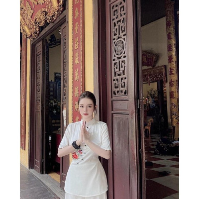 ĐỒ LAM ĐI CHÙA  Tàu Phi Lụa