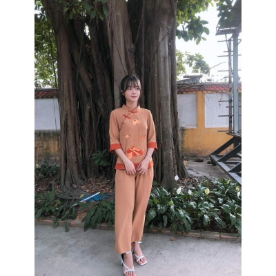 Đồ Lam Đi Chùa Pháp Phục Phật Giáo Đài Loan Đũi