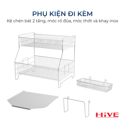 Giá úp chén bát HiVE SB 2 tầng