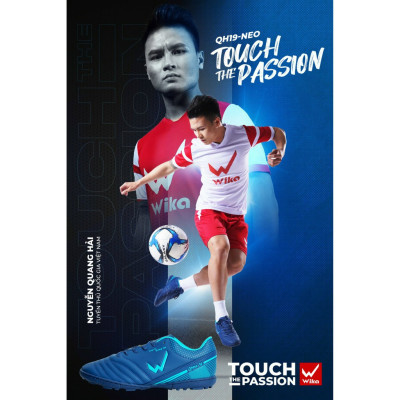 Giày Đá Bóng Wika QH19-NEO Chính Hãng, Giày Đá Banh Sân Cỏ Nhân Tạo Khâu Full Đế Bảo Hành 3 Tháng