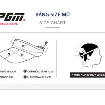Mũ thể thao golf nữ PGM-MZ049