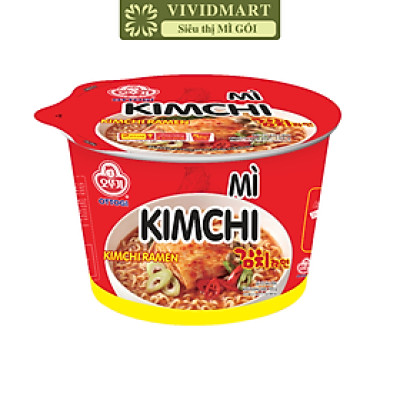OTTOGI - Mì tô Ottogi hương vị Kim chi, Ottogi mì tô Kim chi Ottogi, Mì Kim chi Ottogi Hàn Quốc (105g/tô)