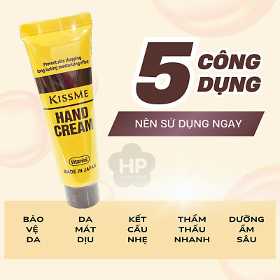 Kem Dưỡng Ẩm Và Làm Mềm Da Tay Kissme Moisturizing Hand Cream 65 G