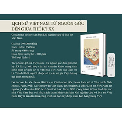 (Ấn bản đặc biệt kỷ niệm 20 năm Nhã Nam) LỊCH SỬ VIỆT NAM TỪ NGUỒN GỐC ĐẾN GIỮA THẾ KỶ XX - Lê Thành Khôi - Nhã Nam - NXB Thế Giới
