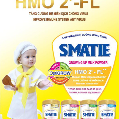 SỮA CÔNG THỨC HMO SMATIE SỐ 0 LON 800G