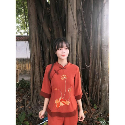 ĐỒ LAM ĐI CHÙA  Đài Loan Đũi Cao Cấp