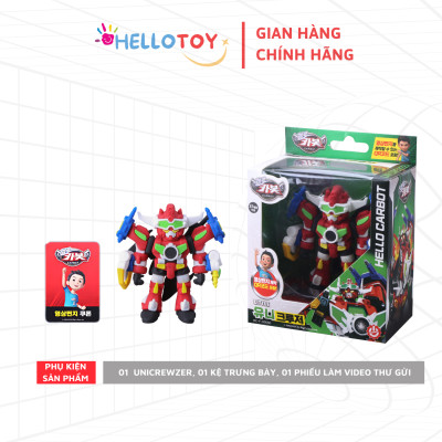 Đồ chơi Robot Little Unicrewzer - Hello Carbot HC-F-006SD cho trẻ em trên 37 tháng tuổi chất liệu nhựa PVC an toàn