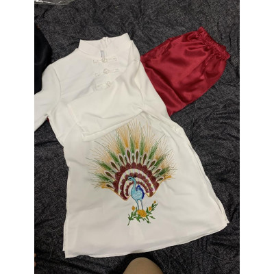 ĐỒ LAM ĐI CHÙA Thêm Chim Công Mới Vải Lụa