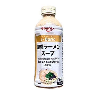 Nước Súp Mì Ramen TONKOTSU E-BASIC EBARA 500ml