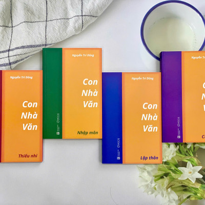 COMBO HỘP 4 CUỐN: Con nhà văn (Thiếu Nhi - Nhập môn - Lập thân - Cầm bút)