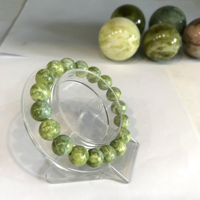 Vòng tay hột ngọc vàng hoa trắng 10 li giá sỉ