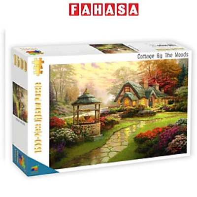 Bộ Tranh Ghép Hình Minh Châu - 60 x 80 cm (1500 Mảnh Ghép) - Cottage By The Woods