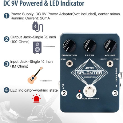 JOYO GUITAR EFFECT PEDAL SERIES - Phơ / Pedal Effect Guitar JOYO JF-17 JF-20 JF-21 JF-23 JF-25 JF-31- Hàng Chính Hãng