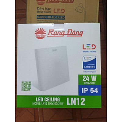 Combo 02 cái đèn led ốp trần 24W  Rạng Đông -Kiểu tràn viền