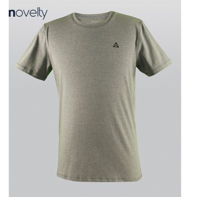 Áo thun nam Novelty cổ tròn xám đậm NATMMDNCSR181212N