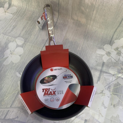 [Elmich - 3740] Chảo chống dính inox cao cấp 2 lớp đáy liền Tri-max