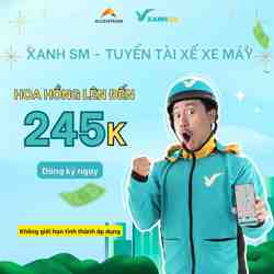 XANH SM - TUYỂN TÀI XẾ XE MÁY
