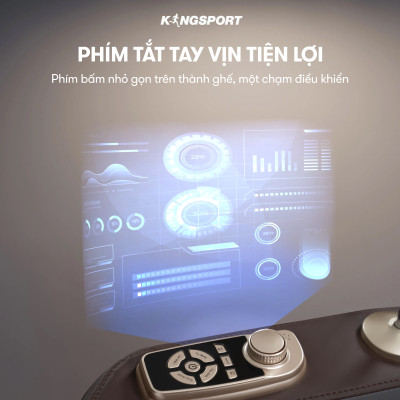 CHỈ GIAO MIỀN BẮC | Ghế massage KINGSPORT G80 cao cấp con lăn 3D với 12 bài tập, công nghệ lọc khí Ion âm, túi khí massage chân cao