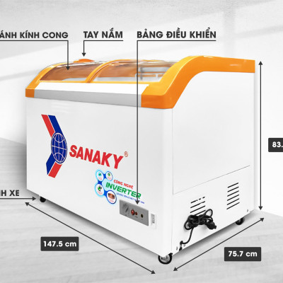 Tủ đông inverter Sanaky VH-899K3A 500 lít - Hàng chính hãng (chỉ giao HCM)