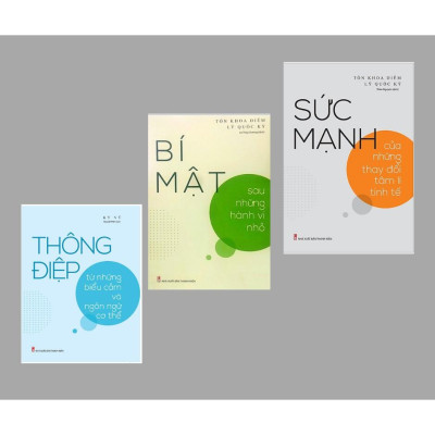 Sách: Combo Bí Quyết Thấu Hiểu Bản Thân:Bí Mật Sau Những Hành Vi Nhỏ+ Thông Điệp Từ Những Biểu Cảm Và Ngôn Ngữ Cơ Thể + Sức Mạnh Của Những Thay Đổi Tâm Lý Tinh Tế