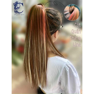 tóc giả cột quấn light ️ freeship 50k ️ tóc cột quấn light tóc giả