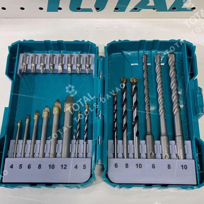 BỘ MŨI KHOAN VÀ MŨI BẮT VÍT ĐA NĂNG 22 CHI TIẾT TOTAL TACSDL12201