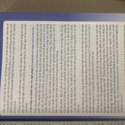 Từ vựng tiếng anh nâng cao dùng cho kỹ năng nói luyện thi IELTS