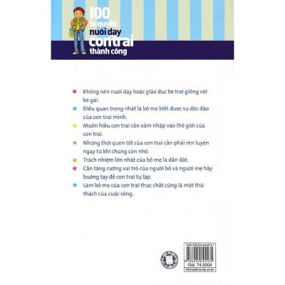 Sách - 100 Bí Quyết Nuôi Dạy Con Trai  - NXB Phụ Nữ