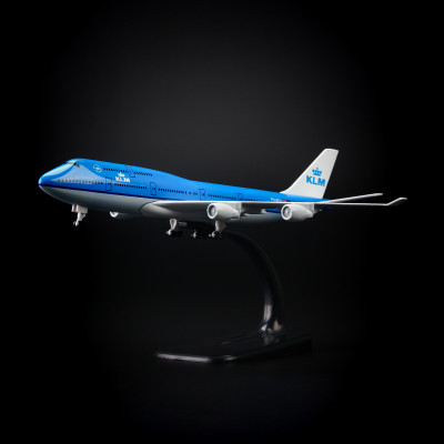 Mô hình máy bay Everfly KLM Airlines B747 20cm AMS20