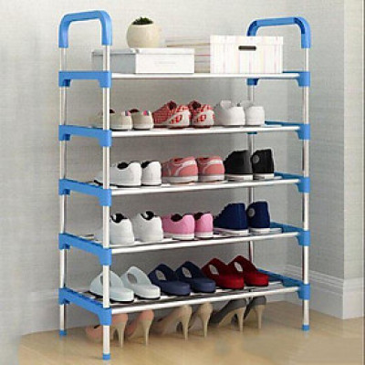 Kệ Để Giày Dép 5 Tầng Khung Inox