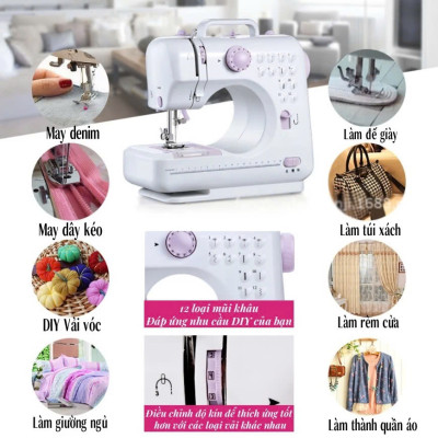 Bộ Máy May Gia Đình Đa Năng Có Vắt Sổ Kèm Đầy Đủ Phụ Kiện | Hàng Chất Lượng Cao, ĐÈN TRANG TRÍ , ĐỒNG HỒ TREO TƯỜNG