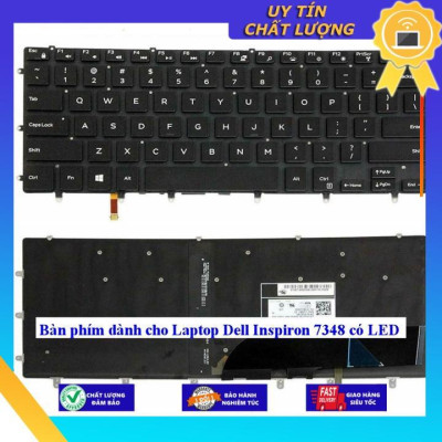 Bàn phím dùng cho Laptop Dell Inspiron 7348 có LED  - Hàng Nhập Khẩu New Seal