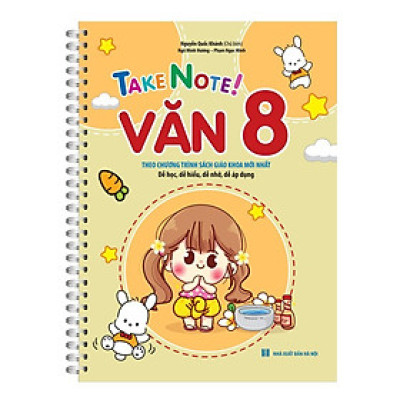 Sách - Take Note - Văn 8 - Có Lò Xo - Biên Soạn Theo Chương Trình SGK Mới Nhất - Minh Thắng