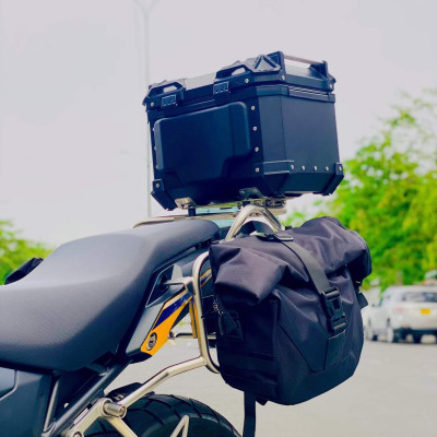 Thùng nhôm phía sau xe máy LS2