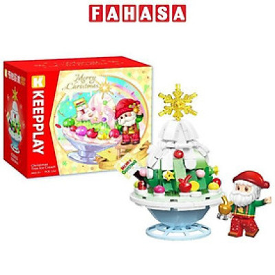 Đồ Chơi Lắp Ráp Chủ Đề Giáng Sinh - Christmas Tree Ice Cream - Keepplay K29806 (132 Mảnh Ghép)