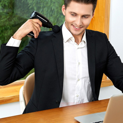 Súng massage cầm tay mini Puli PL-656 - 6 đầu cải tiến giảm đau nhức, căng cơ toàn thân