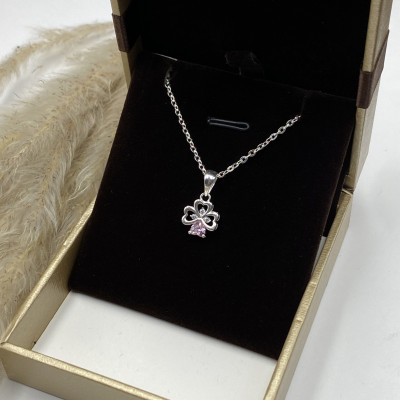 Dây Chuyền Bạc Nữ Cỏ 4 Lá May Mắn Bạc Hiểu Minh DMD561