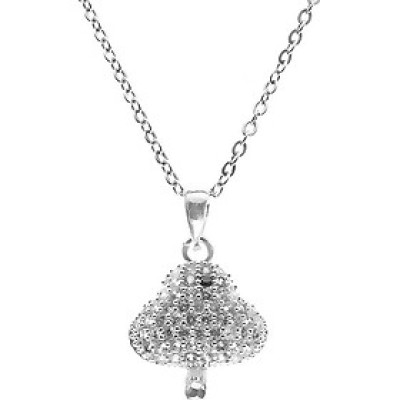 Dây Và Mặt Dây Chuyền Bạc Hiểu Minh DMD344S hình cây nấm