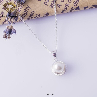 Dây chuyền bạc Ý 925 Huệ Ngân - Nơ đẹp PP1229