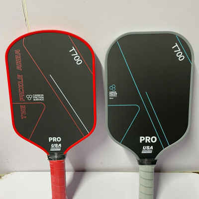 Vợt Pickleball Carbon T700 Pro mặt vợt phủ cacbon, khối lượng siêu nhẹ mặt nhám bám bóng 16mm - PK07
