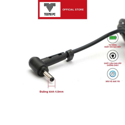 Sạc Tương Thích Cho Laptop Asus Vivobook X201E X202E Adapter 19.5V-2.37A - Hàng Nhập Khẩu New Seal TEEMO PC TEAC313