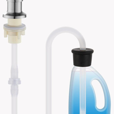 Bộ Vòi Xịt Nước Rửa Chén Inox 304 Gắn Bồn Rửa Chén Kèm Dây Nối Dài 100cm Tới Chai Nước Rửa Chén