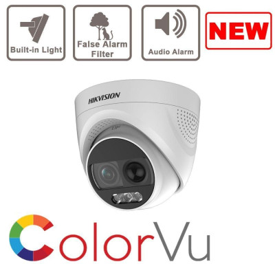 CAMERA HD-TVI ColorVu HIKVISION DS-2CE70DF0T-MF 2 MEGAPIXEL, Màu sắc 24/7  - Hàng chính hãng