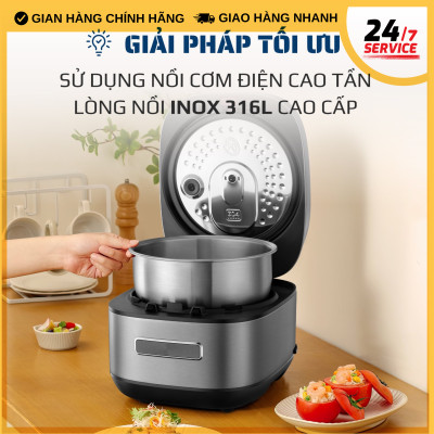 Nồi Cơm Điện Cao Tần OLIVO RC900IH – Lòng Nồi INOX 316L Cao Cấp- Hàng Chính Hãng