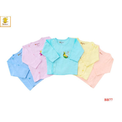 Bộ sơ sinh 100% cotton bác sĩ quần dài mặc bỉm BABIBOO - BBC20
