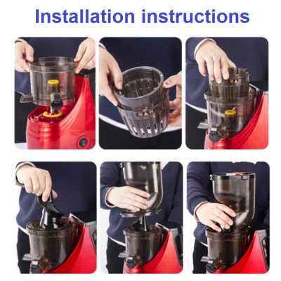 Máy ép trái cây tốc độ chậm Merkur cao cấp - Công suất 150W - HÀNG NHẬP KHẨU (Làm được kem)