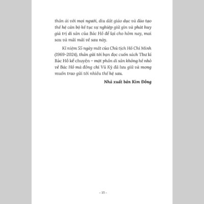 Thư Kí Bác Hồ Kể Chuyện