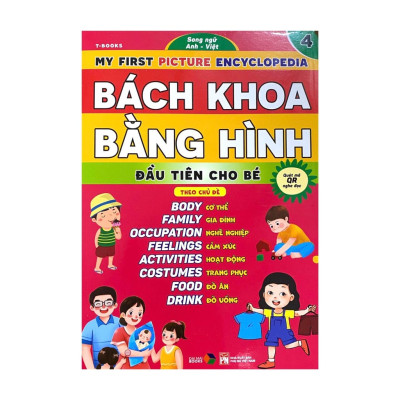 Combo Bách Khoa Bằng Hình Đầu Tiên Cho Bé Theo Chủ Đề - Song ngữ Anh Việt - Quét mã QR nghe đọc