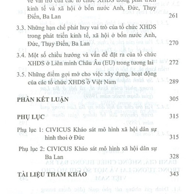 Vai Trò Của Các Tổ Chức Xã Hội Dân Sự Trong Phát Triển Kinh Tế Và Xã Hội Ở Một Số Quốc Gia Trong Liên Minh Châu Âu (Sách Chuyên Khảo)